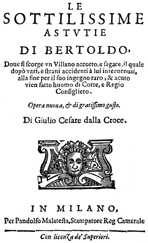 Un unicum nel panorama della letteratura italiana - 1606