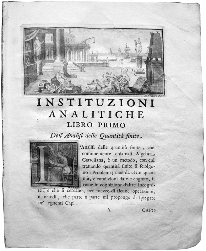 La prima matematica europea - 1748