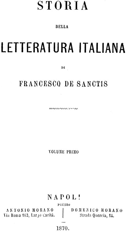 La più importante storia letteraria italiana - 1870-1871