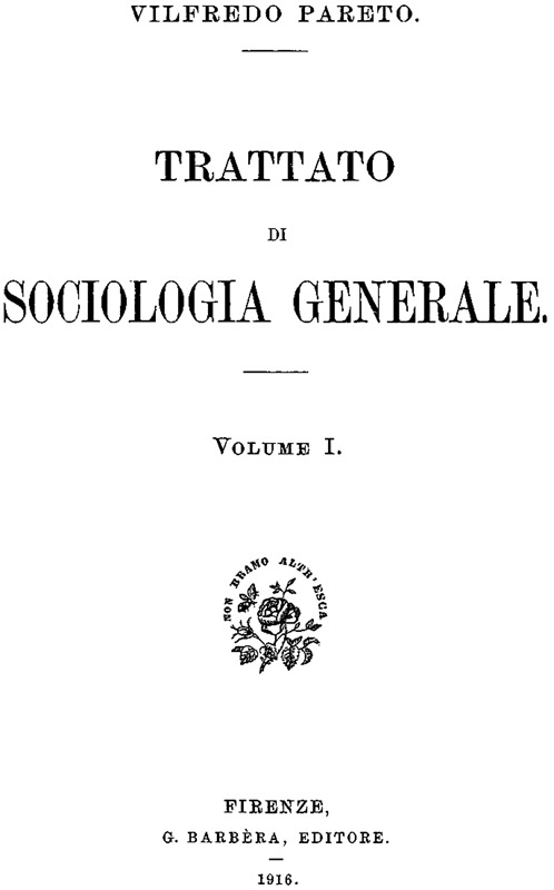 Razionalità ed irrazionalità del comportamento umano - 1916