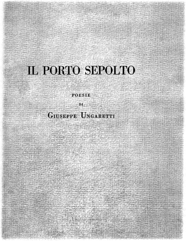 La nascita in Italia della poesia moderna - 1916