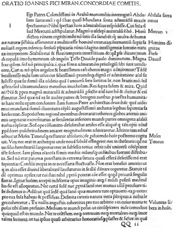 Il manifesto del Rinascimento - 1496