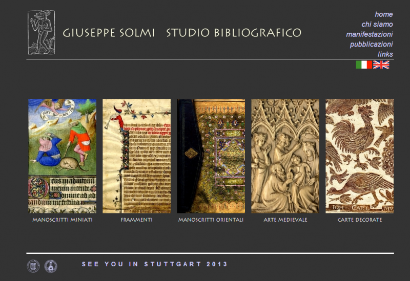 Nuovo sito dello Studio Bibliografico Giuseppe Solmi