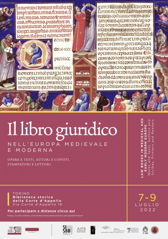 Convegno IL LIBRO GIURIDICO NELL'EUROPA MEDIEVALE E MODERNA