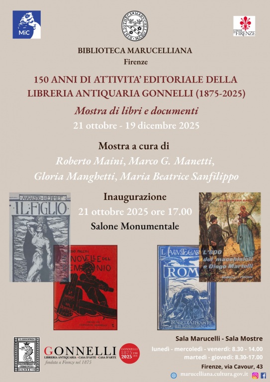 150 anni di attività editoriale della Libreria Antiquaria Gonnelli (1875-2025)
